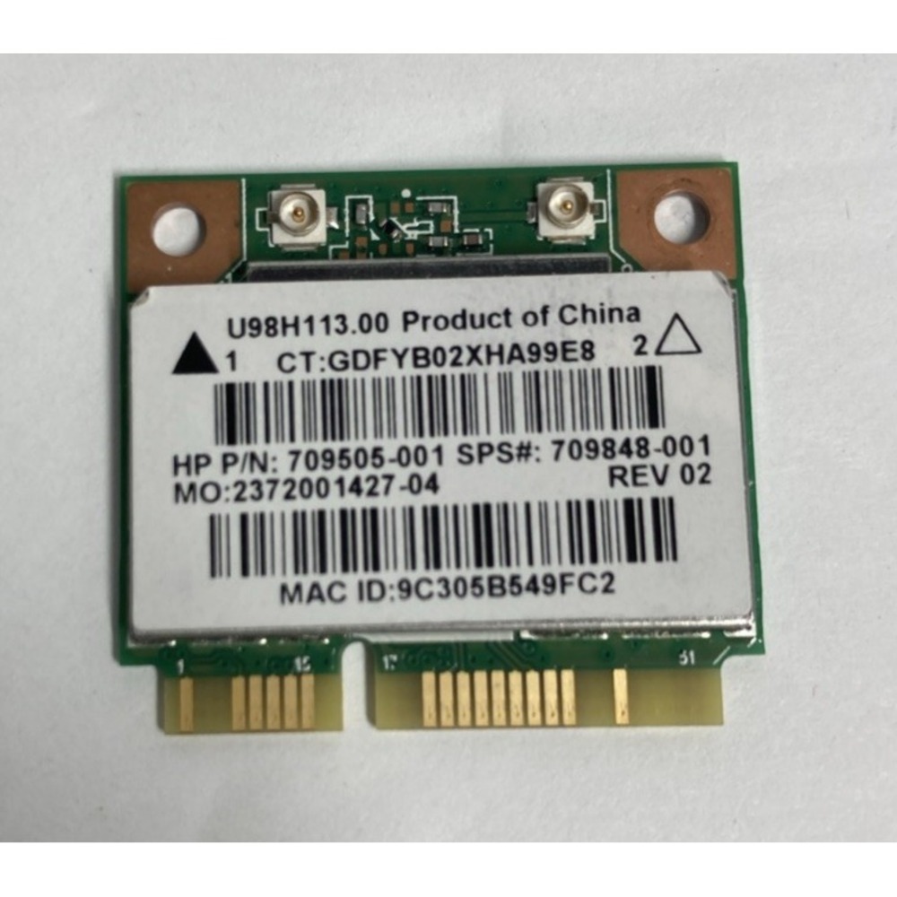 HP Wifi Wireless Card Unisex OS Green 709505-001 Pavilion 15-F387WM Replacement